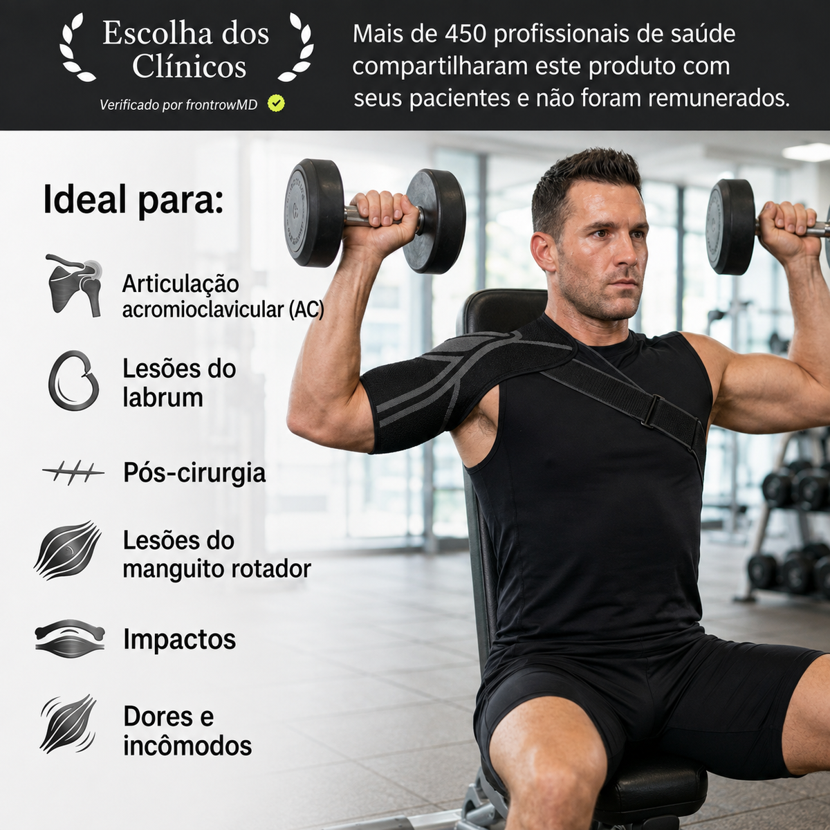 Avellari™ Proteção de Ombro para Movimento Livre