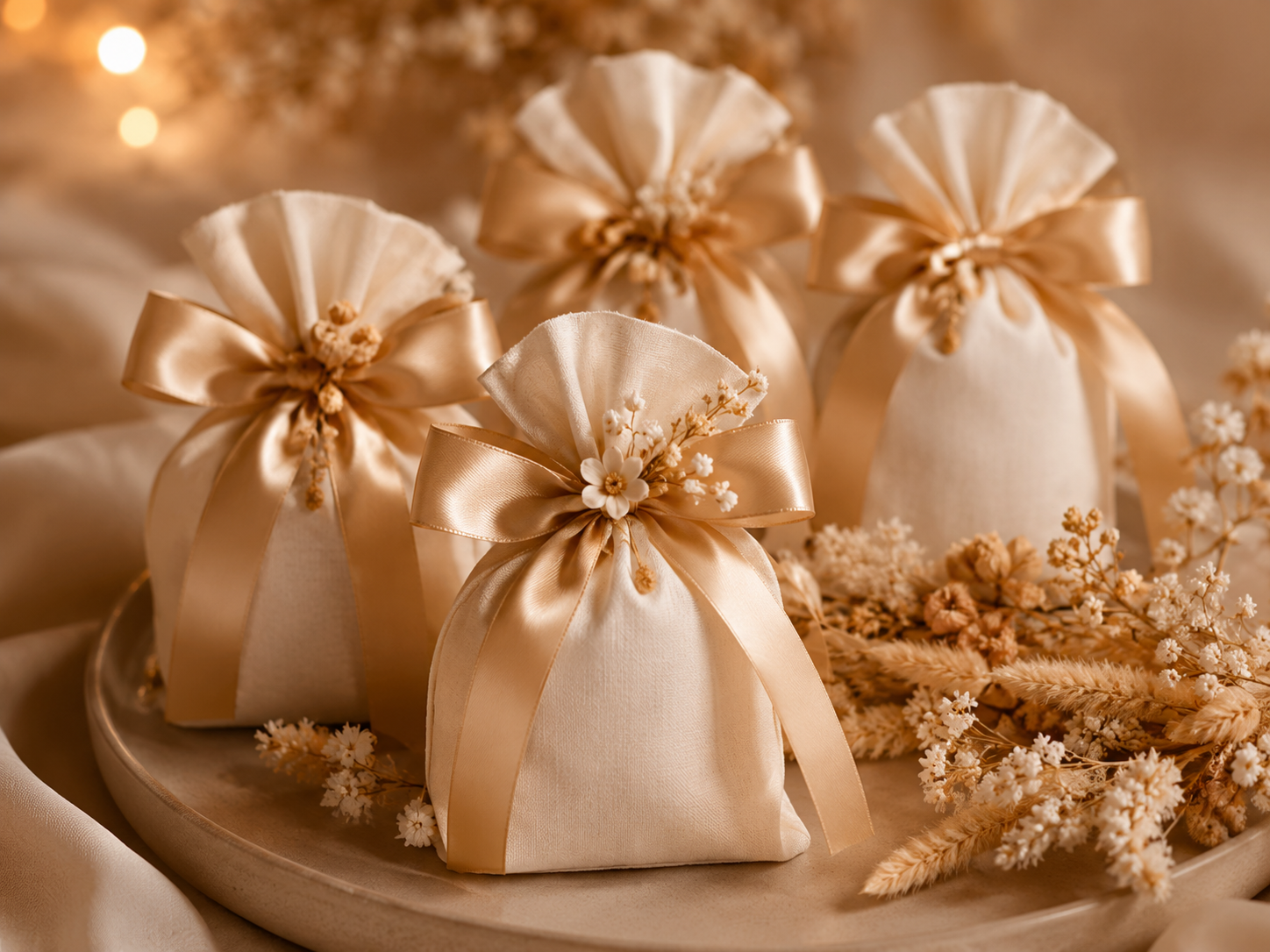 Cadeau invité fleur séchée